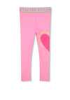 Billieblush Girls Heart Legging, Pink