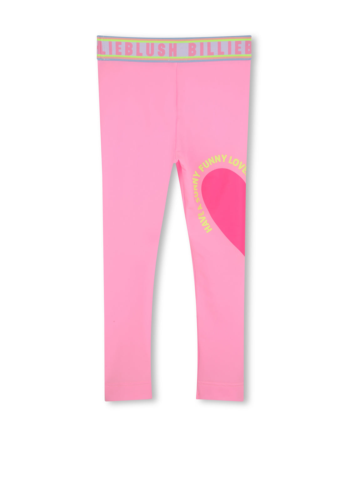 Billieblush Girls Heart Legging, Pink