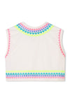 Billieblush Girls Embroidery Sleeveless Vest, White