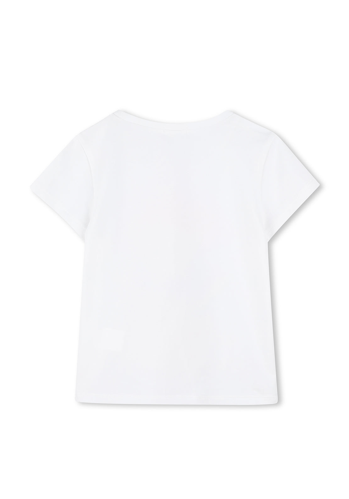 Billieblush Girls Short Sleeve Shell Sequin Tee, White