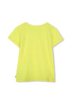 Billieblush Girls Heart Short Sleeve Tee, Yellow