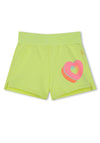 Billieblush Girls Heart Shorts, Yellow