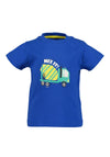 Blue Seven Baby Boy Print Short Sleeve Tee, Blue