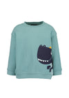 Blue Seven Baby Boy Dino Long Sleeve Sweater, Blue