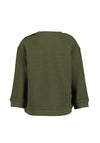 Blue Seven Baby Boy Teddy Long Sleeve Sweater, Green