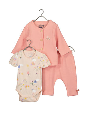Blue Seven Baby Girl 3 Piece Tracksuit, Pink