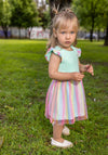 Blue Seven Baby Girl Rainbow Tulle Dress, Blue