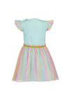 Blue Seven Baby Girl Rainbow Tulle Dress, Blue