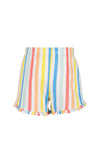Blue Seven Baby Girl Stripe Short, Multi