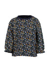 Blue Seven Baby Girl Floral Sweater, Navy