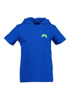 Blue Seven Boys Short Sleeve Hooded Tee, Blue