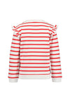 Blue Seven Girls Stripe Long Sleeve Sweater, Red