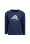 Blue Seven Mini Boy Mountain Adventure Long Sleeve Top, Navy