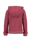 Blue Seven Girl Unicorn Long Sleeve Hooded Jacket, Wine