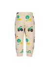 Blue Seven Baby Boy Farm Print Joggers, Beige