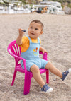 Blue Seven Baby Boy Beach Short Dungarees, Blue