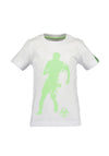 Blue Seven Boy Glow In The Dark Football Tee, White