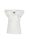 Blue Seven Baby Girl Frill Sleeve Top, White