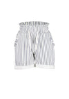 Blue Seven Baby Girl Stripe Short, White