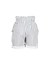 Blue Seven Baby Girl Stripe Short, White