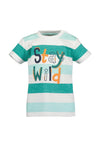 Blue Seven Baby Boy Stay Wild Stripe Tee, White Multi