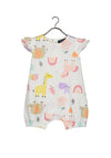 Blue Seven Baby Girl Frill Sleeve Romper, White