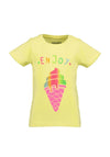 Blue Seven Girl Enjoy Ice Cream Tee, Yellow