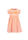 Blue Seven Girl Sequins Sunglasses Short Sleeve Dress, Orange