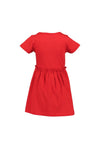 Blue Seven Girl Sequins Floral Short Sleeve Dress, Red