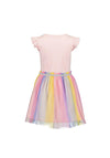 Blue Seven Girl Rainbow Tulle Dress, Pink