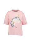 Blue Seven Girl Believe In Magic Oversized Tee, Pink