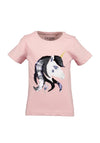 Blue Seven Girl Sequins Unicorn Short Sleeve Tee, Pink