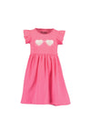 Blue Seven Girl Sequins Sunglasses Short Sleeve Dress, Pink