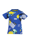 Blue Seven Baby Boy Truck Short Sleeve Tee, Blue