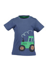 Blue Seven Baby Boy Tractor Short Sleeve Tee, Blue