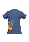 Blue Seven Baby Boy Tractor Short Sleeve Tee, Blue