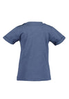 Blue Seven Baby Boy Stripe Tractor Short Sleeve Tee, Blue
