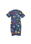 Blue Seven Baby Boy Farm Print Romper, Blue