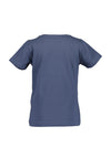 Blue Seven Girl Sequins Unicorn Short Sleeve Tee, Navy