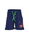 Blue Seven Baby Boy Tractor Print Short, Navy
