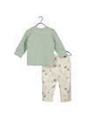 Blue Seven Baby Boy Top and Pant Set, Green