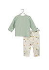 Blue Seven Baby Boy Top and Pant Set, Green