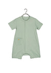 Blue Seven Baby Boy Short Sleeve Romper, Green