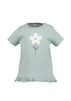 Blue Seven Baby Girl Floral Frill Hem Tee, Mint