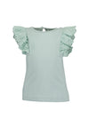Blue Seven Baby Girl Frill Sleeve Top, Green