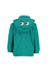 Blue Seven Baby Boy Dino Hooded Sweater, Green
