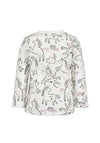 Blue Seven Baby Girl Unicorn Print Top, White