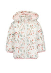Blue Seven Baby Girl Floral Puffer Coat, White