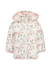 Blue Seven Baby Girl Floral Puffer Coat, White