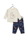 Blue Seven Baby Boy Dino Top and Pant Set, Navy Multi